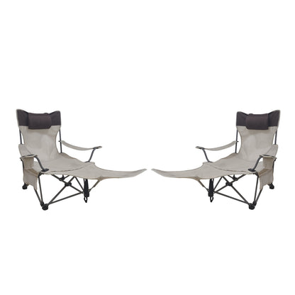 Two Comfortable Folding Outdoor Chairs and Cover