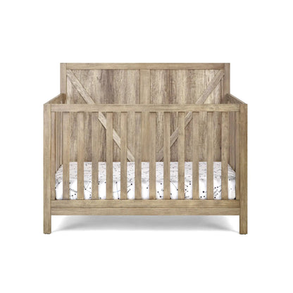 Barnside 4-in-1 Convertible Crib rustic wood with slatted headboard by Unique Piece Furniture on Tampa Home & Garden Store