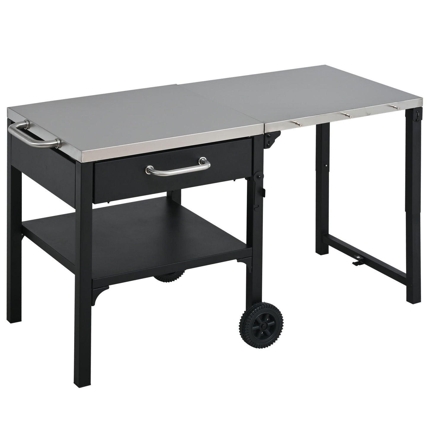 Large Foldable Outdoor Kitchen Cart And Storage