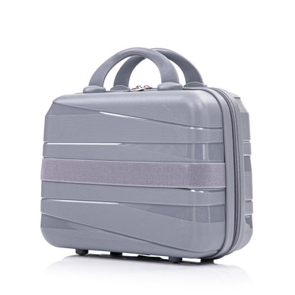 4-Piece PP Spinner Wheel Luggage Set with Cosmetic Case light gray by HouseOfZazla on Tampa Home & Garden Store