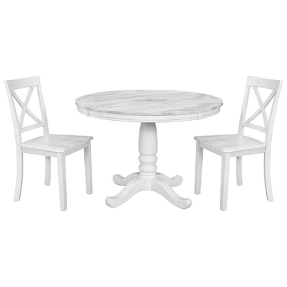 Elegant 5 Pieces Dining Table and 4 Chairs Set