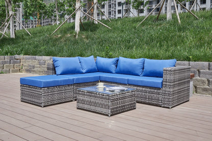 Stylish Outdoor Patio Sofa and Thick Cushion Set