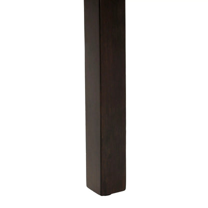Dining chair leg in dark brown wood from Unique Piece Furniture, brown upholstered dining chair on Tampa Home & Garden Store