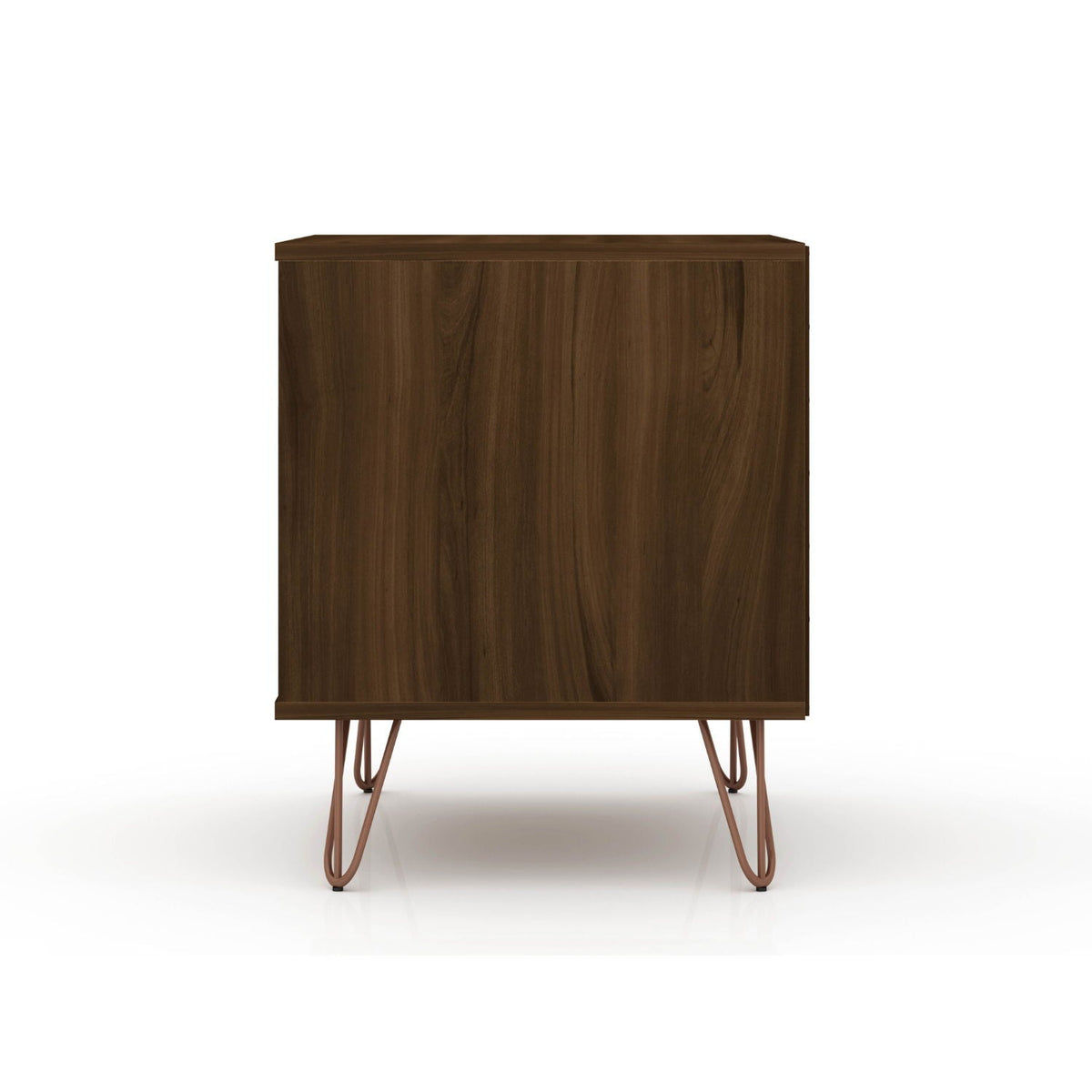 Rockefeller Nightstand with 1 Drawer and splayed legs in walnut finish by HouseOfZazla on Tampa Home & Garden Store