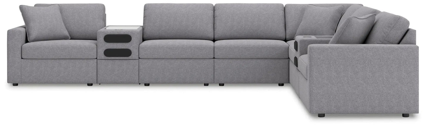 Modmax Sectional in Granite Performance Fabric