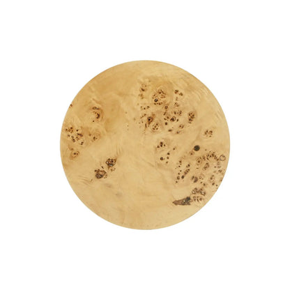 Nebula Accent Pillar Side Table round burl wood top by Unique Piece Furniture on Tampa Home & Garden Store