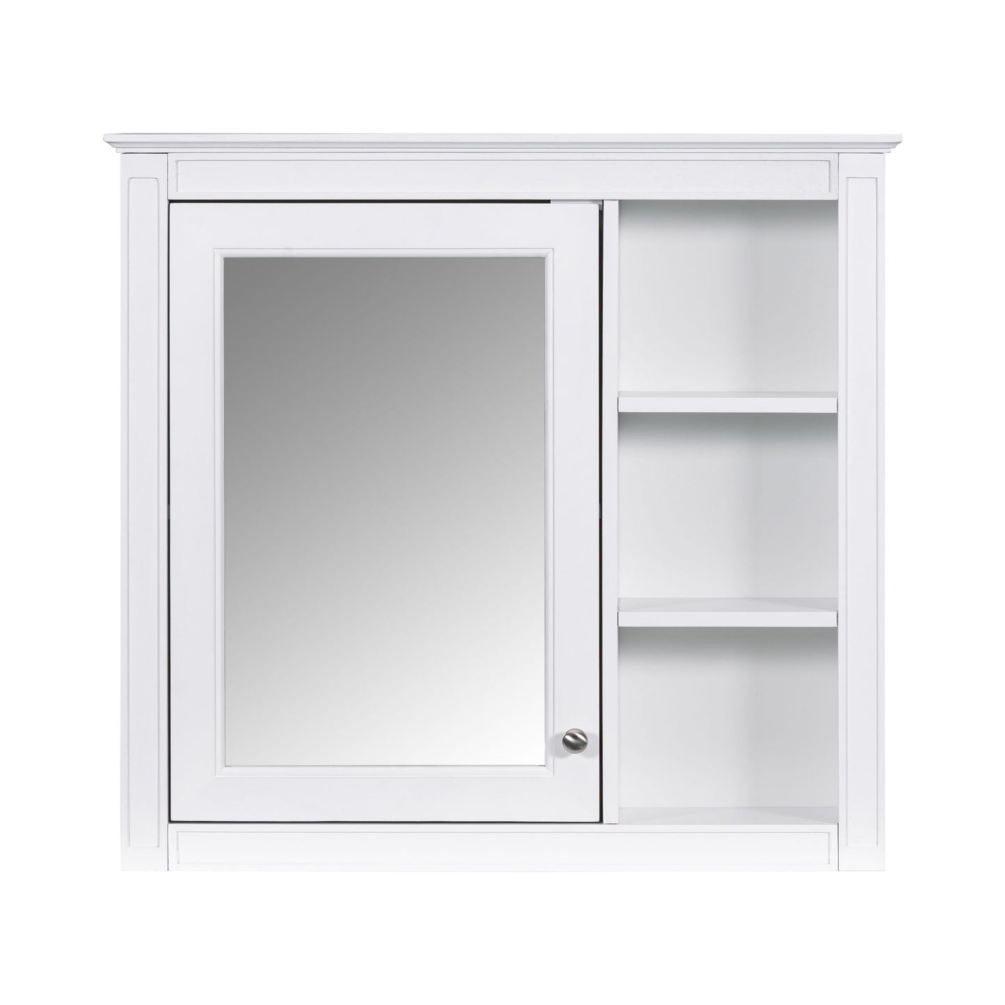 White bathroom vanity with medicine cabinet by HouseOfZazla, 2 soft-close doors on Tampa Home & Garden Store