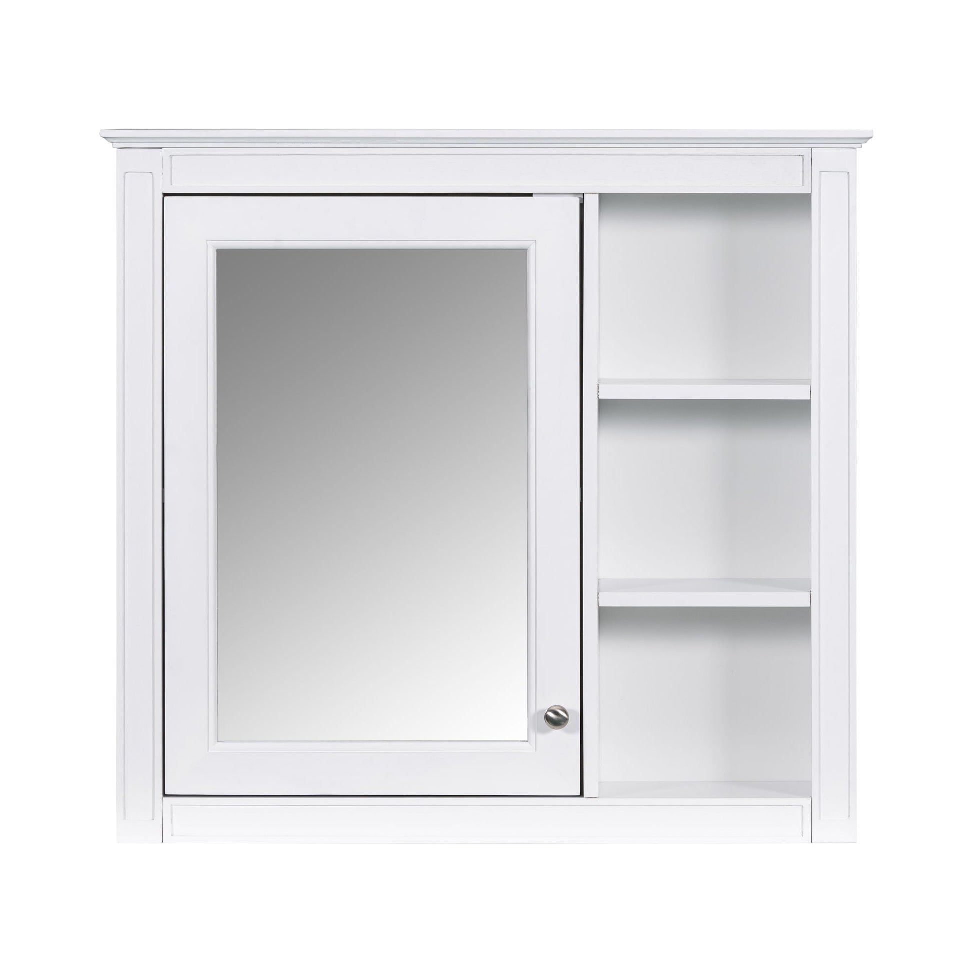 White bathroom vanity with medicine cabinet by HouseOfZazla, 2 soft-close doors on Tampa Home & Garden Store