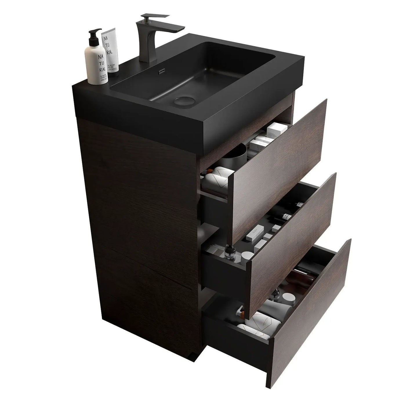 Alice Bathroom Vanity with Large Storage and Sink