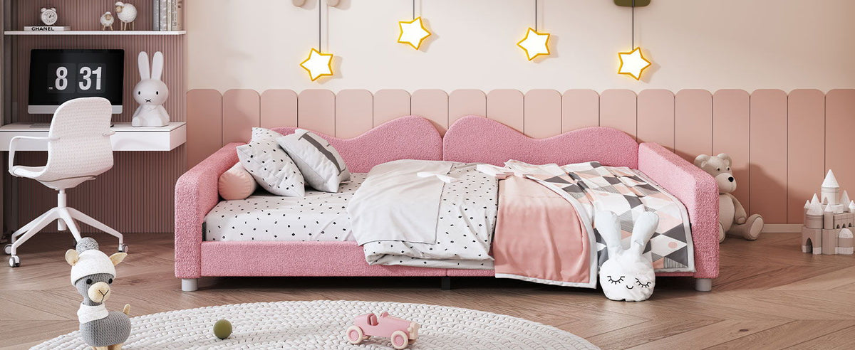 Modern Sherpa Daybed and Cloud Shaped Backrest