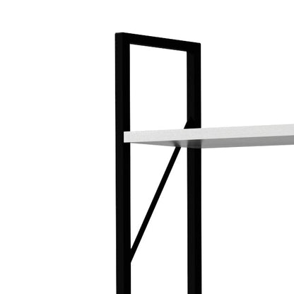 5-Tier Bookshelf, Freestanding White Book Shelf Modern Minimalist Open Display Storage Book Shelves Standing Shelving Unit White - Tampa Home & Garden Store