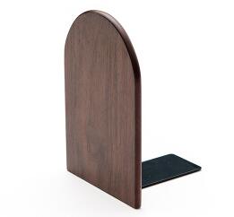 Solid beech wood book end natural wood walnut bookend home storage bookshelf decor bookstop natural wood crafts - Tampa Home & Garden Store