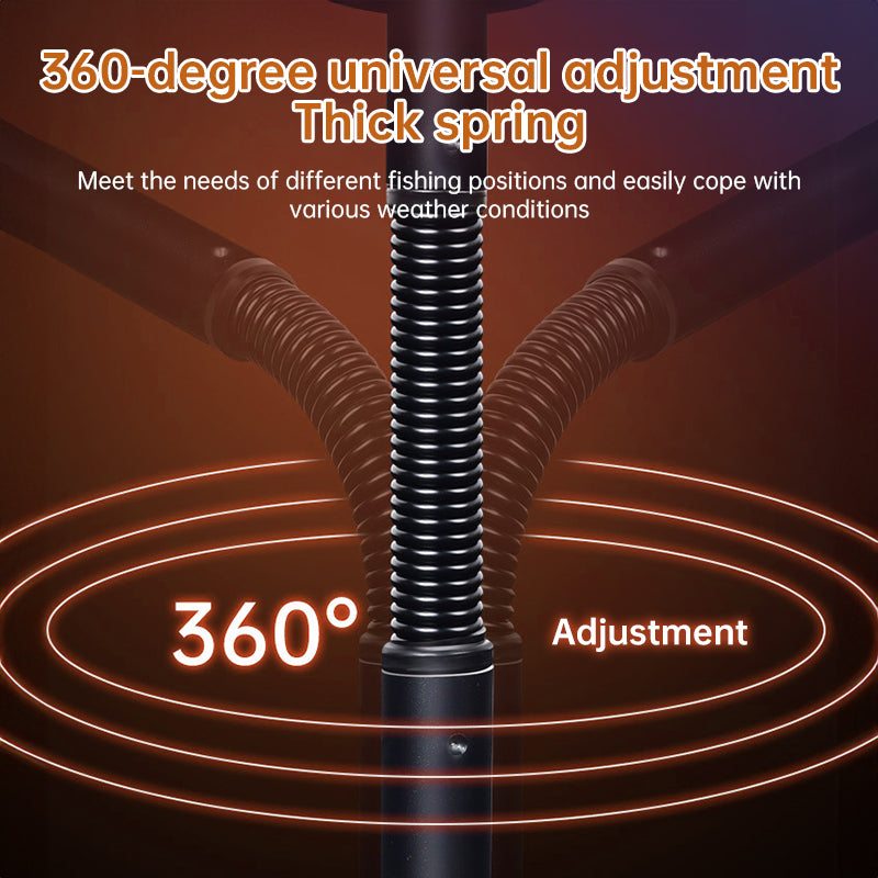 360° adjustable fishing sun umbrella: anti-UV, rainproof, portable large outdoor shade. - Tampa Home & Garden Store