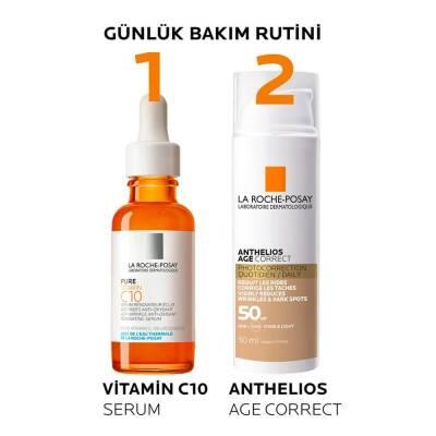 2-item Anthelios Age Correct tinted cream SPF50+ and Vitamin C10 serum Beauty Care Bag on Tampa Home & Garden Store