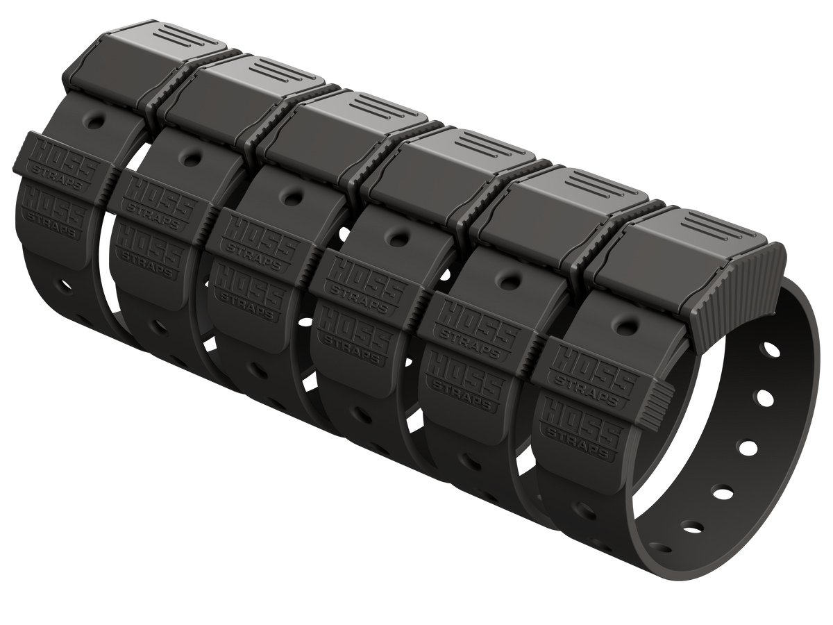 Gear Straps 12-Inch Hoss Straps camping tool straps with gray modular segments on Tampa Home & Garden Store