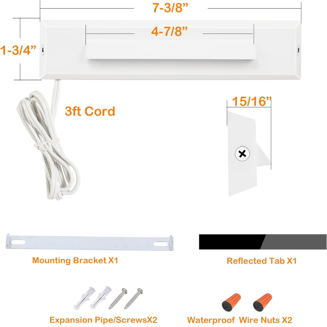 Luces LED de paso para exteriores STLA07 de bajo voltaje, 3 CCT, 2700 K/4000 K/6000 K, paquete de 6, accesorios de iluminación de acento de 2,5 W