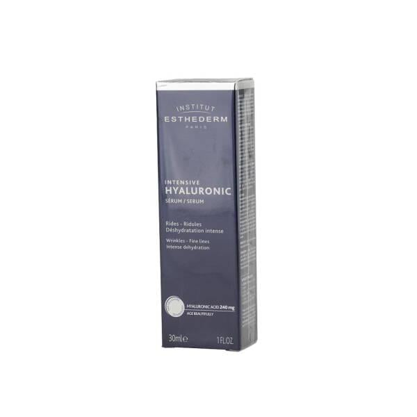 Esthederm Intensive Hyaluronic Serum box 30ml with purple packaging, face serum on Tampa Home & Garden Store