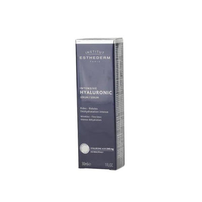 Esthederm Intensive Hyaluronic Serum box 30ml with purple packaging, face serum on Tampa Home & Garden Store