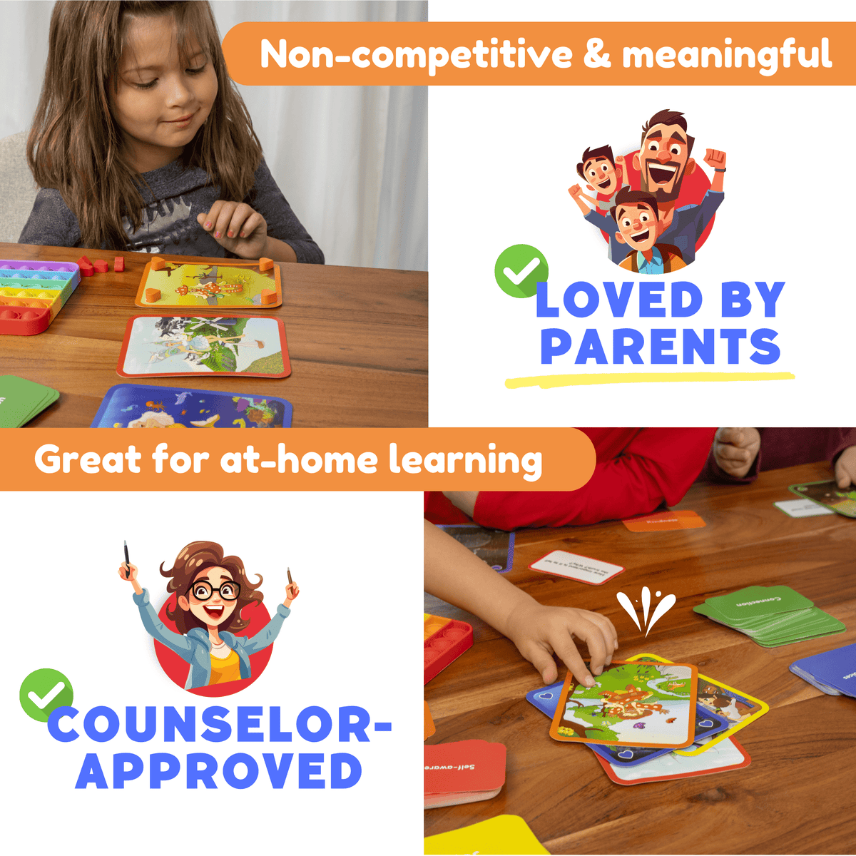 Saving Wabi Sabi educational toy by The Fidget Games; child plays puzzle tiles on board on Tampa Home & Garden Store