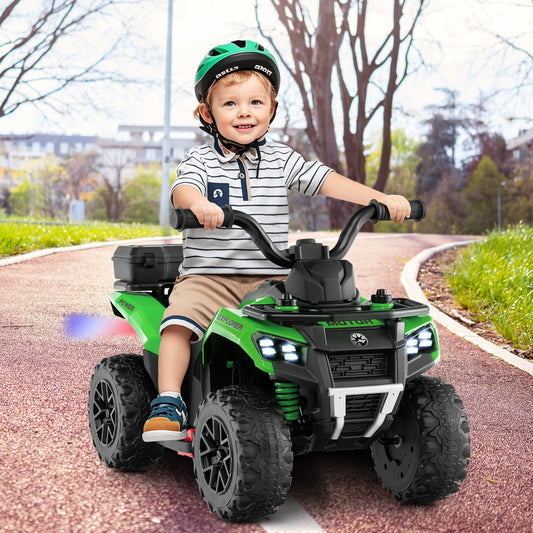 6V Kids Ride On ATV with Spray Function and Storage Box with Music - Tampa Home & Garden Store