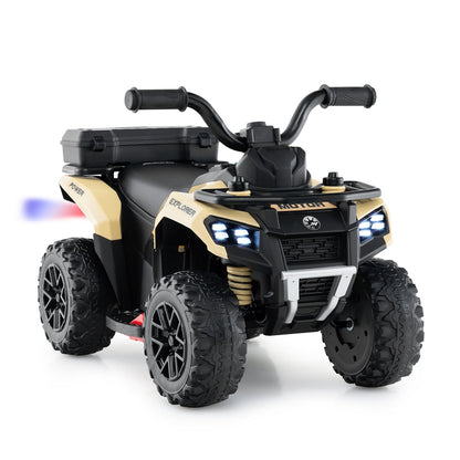 6V Kids Ride On ATV with Spray Function and Storage Box with Music