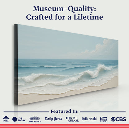 Serene Ocean Wave Coastal Wall Art VIII canvas by Tailored Canvases, blue ocean waves on Tampa Home & Garden Store