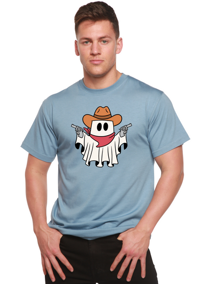 Cowboy Ghost unisex tee light blue bamboo viscose/organic cotton Spun Bamboo on Tampa Home & Garden Store