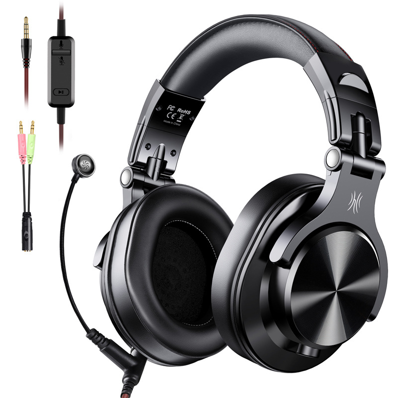 Stevvex gaming headset over-ear black wired with mic RGB LED on Tampa Home & Garden Store