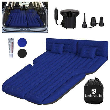 Umbrauto SUV air mattress set in navy with pump, repair kit, patches and carry bag on Tampa Home & Garden Store