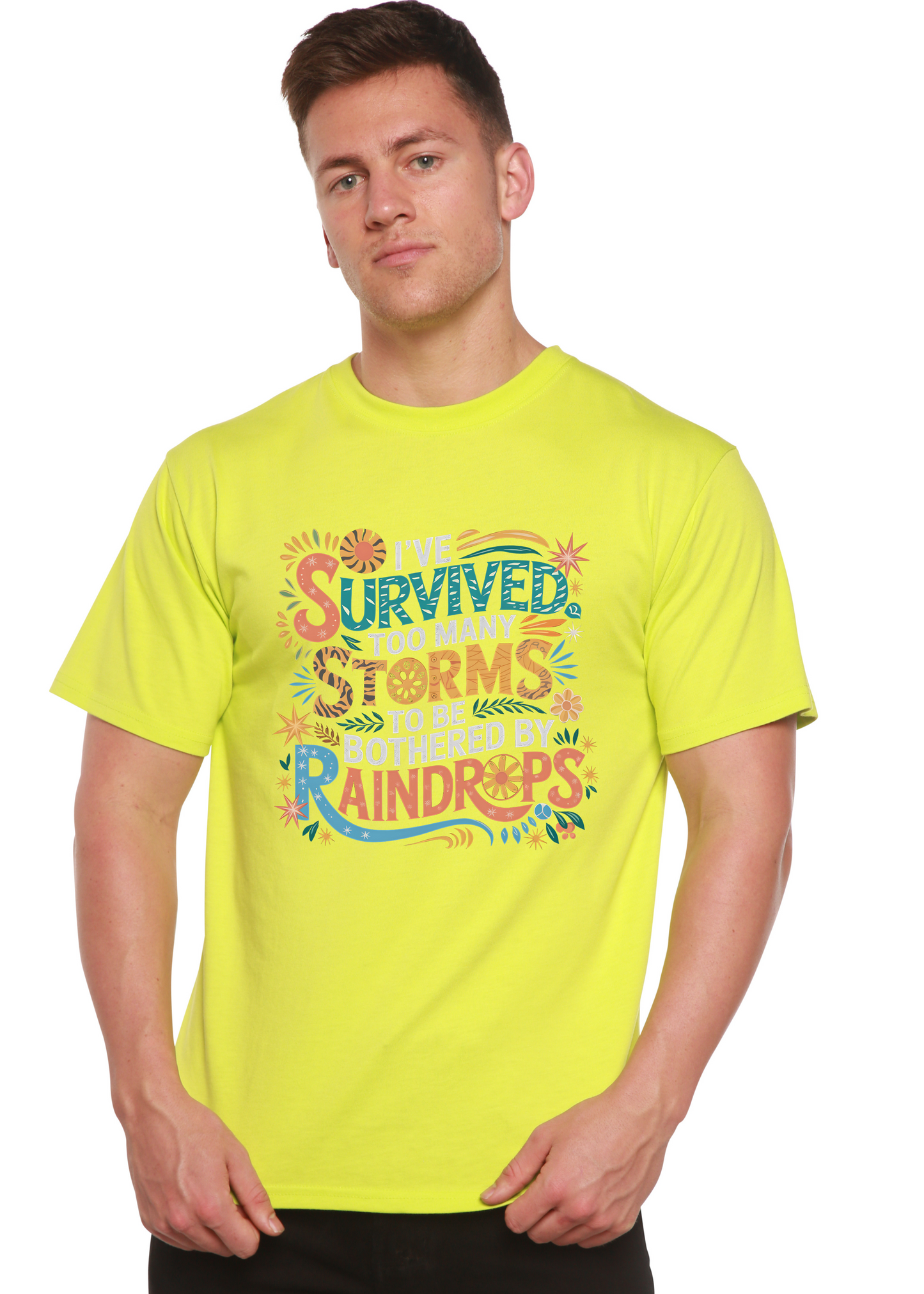 I Survived Storms and Unisex Bamboo Cotton Tee