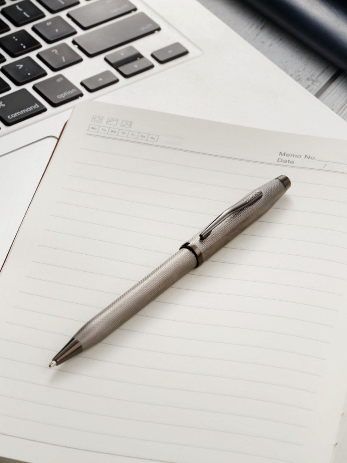 Cross Century II polished slate gray engraved diamond pattern ballpoint pen on Tampa Home & Garden Store