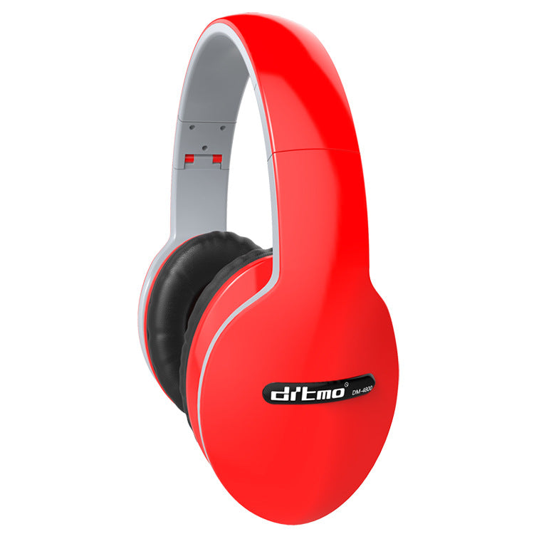 Stevvex wireless over-ear headphones red with black cushions on Tampa Home & Garden Store