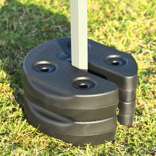 Set of 8 Canopy Weights 40lbs Weight Plate Kit with No-Pinch Design - Tampa Home & Garden Store