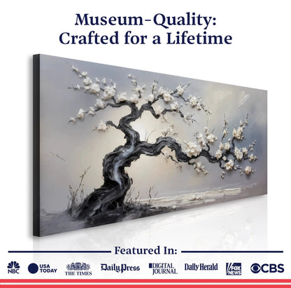 White Blossom Wall Art canvas by Tailored Canvases crafting canvas decor on Tampa Home & Garden Store