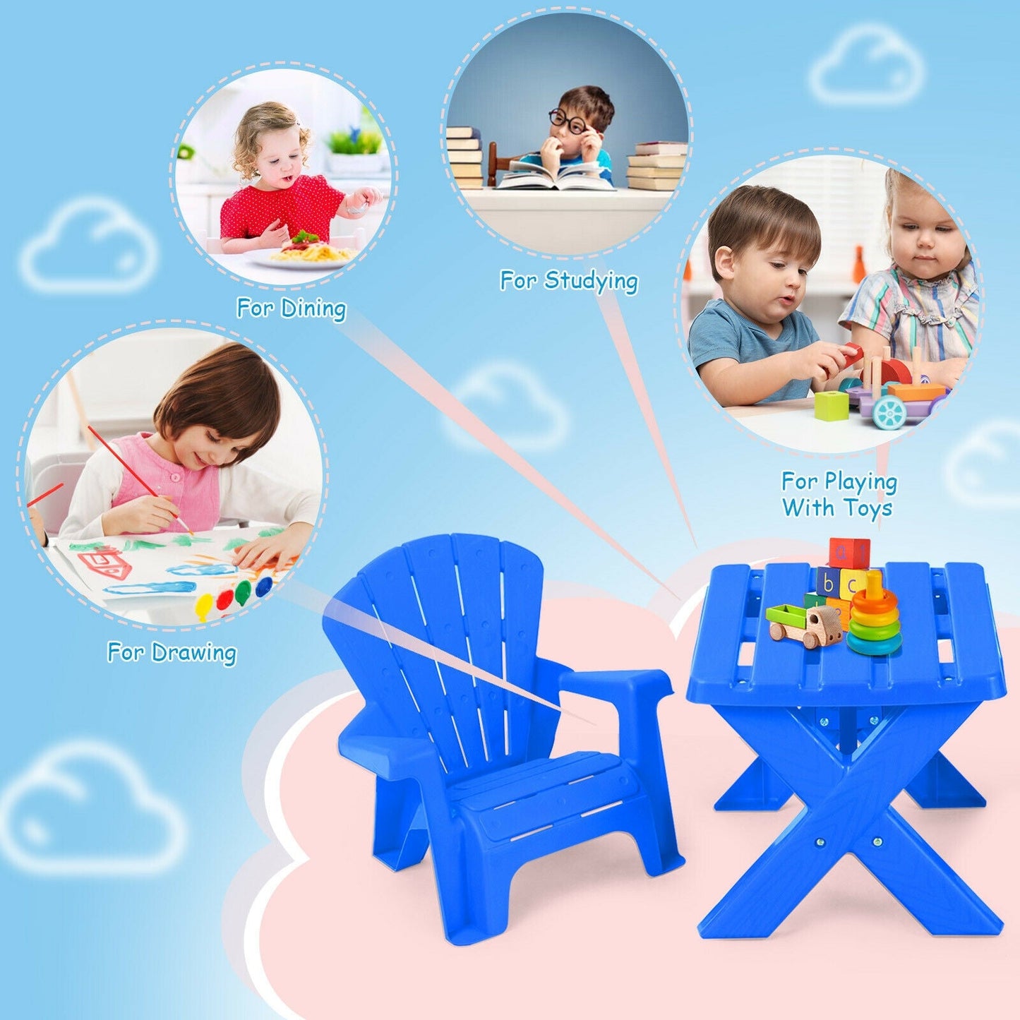 3-Piece Plastic Children