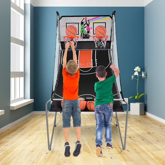 Indoor Double Electronic Basketball Game with 4 Balls - Tampa Home & Garden Store