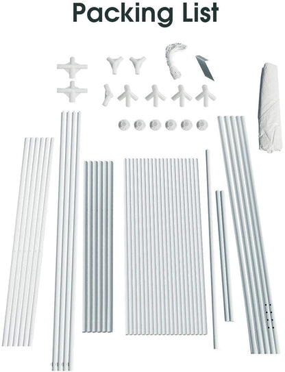 GemGear 10x20 ft waterproof canopy tent packing list: aluminum poles, joints, pegs, wind ropes on Tampa Home & Garden Store