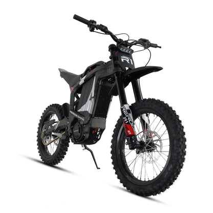 R1-17 electric dirt bike by EUNORAU E-BIKE US with rugged fat tires and front suspension on Tampa Home & Garden Store