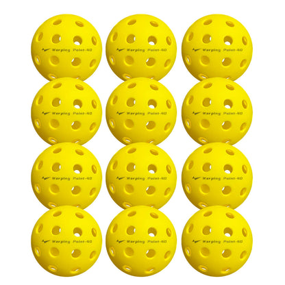 Outdoor practice pickleballs yellow 15-pack by Warping Point on Tampa Home & Garden Store