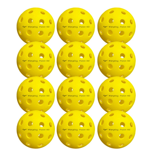 Outdoor practice pickleballs yellow 15-pack by Warping Point on Tampa Home & Garden Store