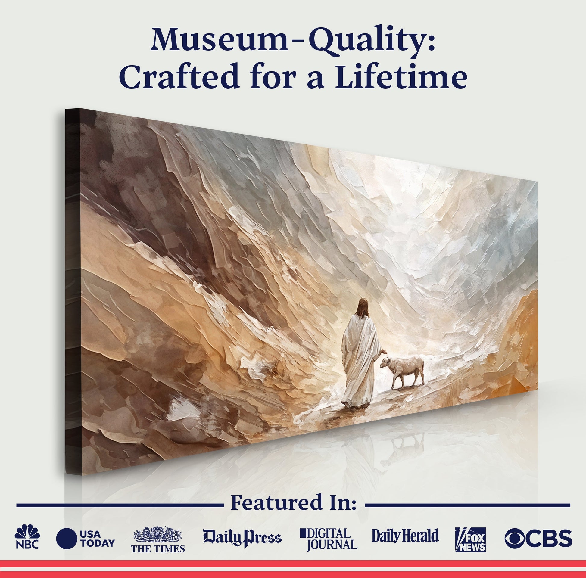Shepherd’s Path Faith Wall Art canvas by Tailored Canvases, crafting canvas desert canyon scene on Tampa Home & Garden Store