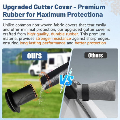 Umbrauto Slide-In Truck Camper Cover, 300D Oxford waterproof RV cover with wind straps and vents on Tampa Home & Garden Store