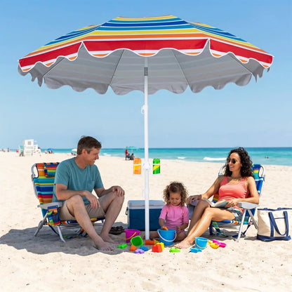 Beach Umbrella 6.5 ft With UPF Sun Protection