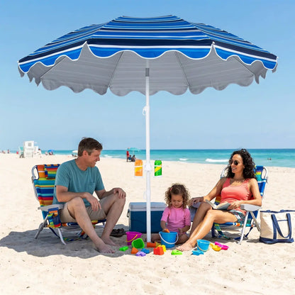 Beach Umbrella 6.5 ft With UPF Sun Protection