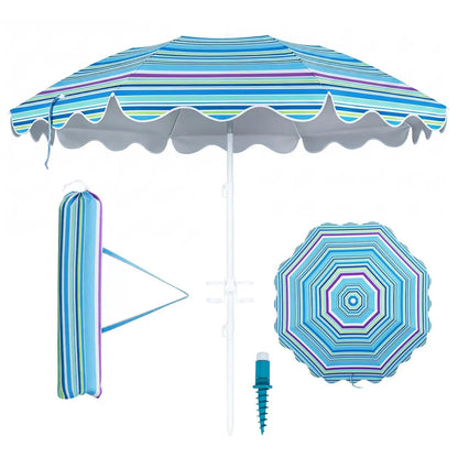 Beach Umbrella 6.5 ft With UPF Sun Protection