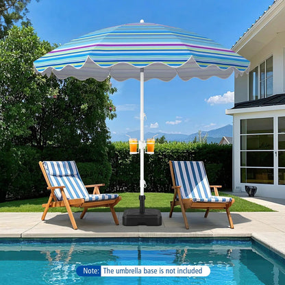 Beach Umbrella 6.5 Ft With UPF 50 Sand Anchor