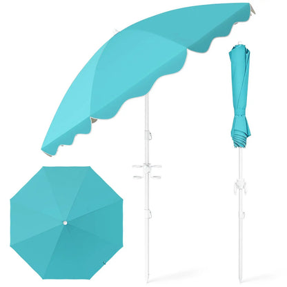 Beach Umbrella 6.5 Ft With UPF 50 Sand Anchor