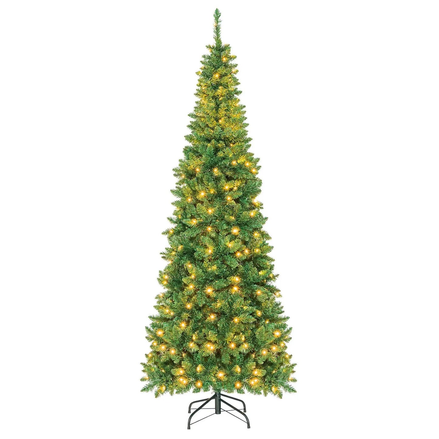 4.5 Ft Pre-Lit Premium Hinged Fir Pencil Tree