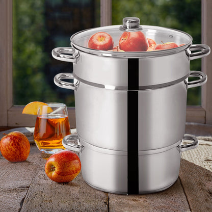 Vaporera para frutas de acero inoxidable de 11 cuartos