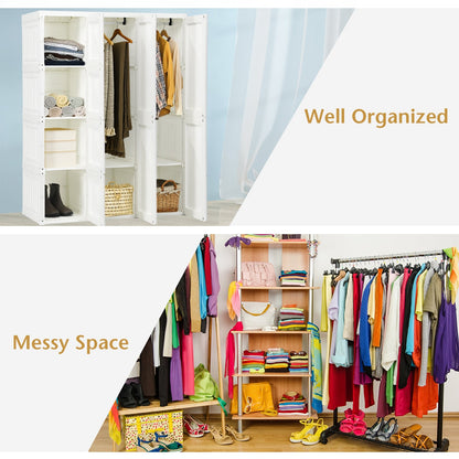 Organizador de Ropa Plegable para Armario con 8 Compartimentos